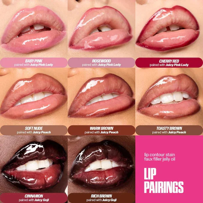 Velvet Brown Lip Liner Pencil Nude Matte Waterproof Non-stick Cup Cherry