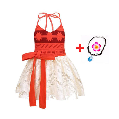 New Moana Costume Cosplay Toddler Dress