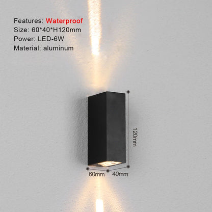 IP65 LED Wall Lamp Outdoor Sconce Balcony Porch Light