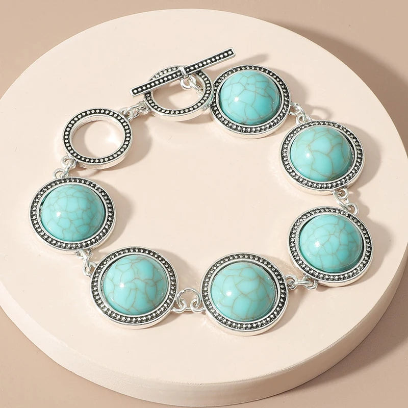Boho Vintage Round Pearl Bohemian Adjustable Bracelet