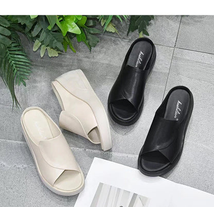 Open Toe Thick Bottom Slipper