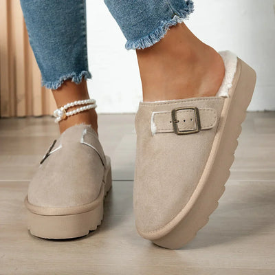 Winter plush lined comfortable indoor Slippers