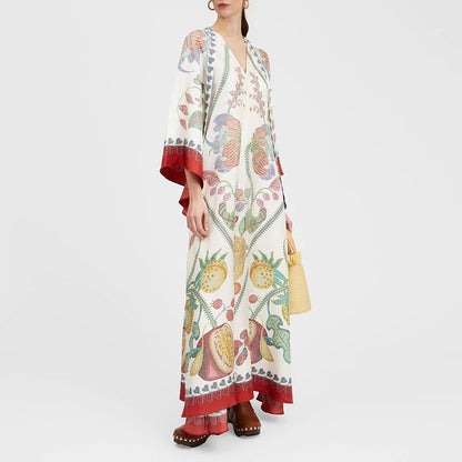 Ethnic Print Boho Long Dress