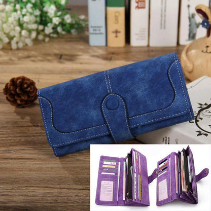 Long Wallet PU Leather Large Capacity Blocking Clutch