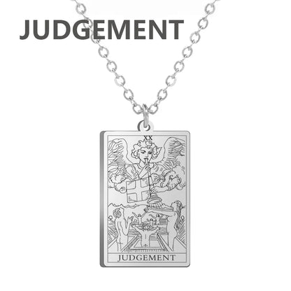 Stainless steel Classic Tarot Pendant Necklace