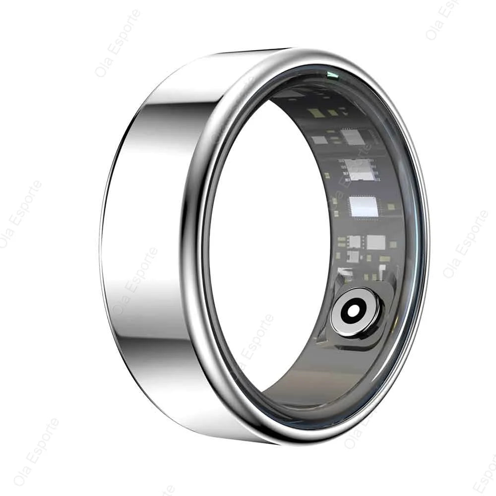 Heart Rate Blood Oxygen and Sleep Monitor IP68 & 5ATM Waterproof, Multi-sport Ring