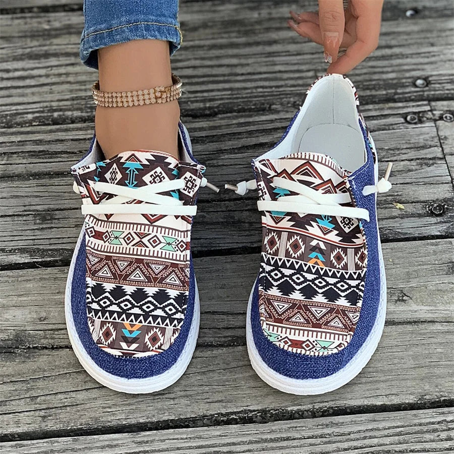 Round Toe Walking Shallow Mouth Thick Sole Sneaker