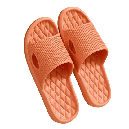 Summer Light Home Soft Solid Color Flip Flops Slippers