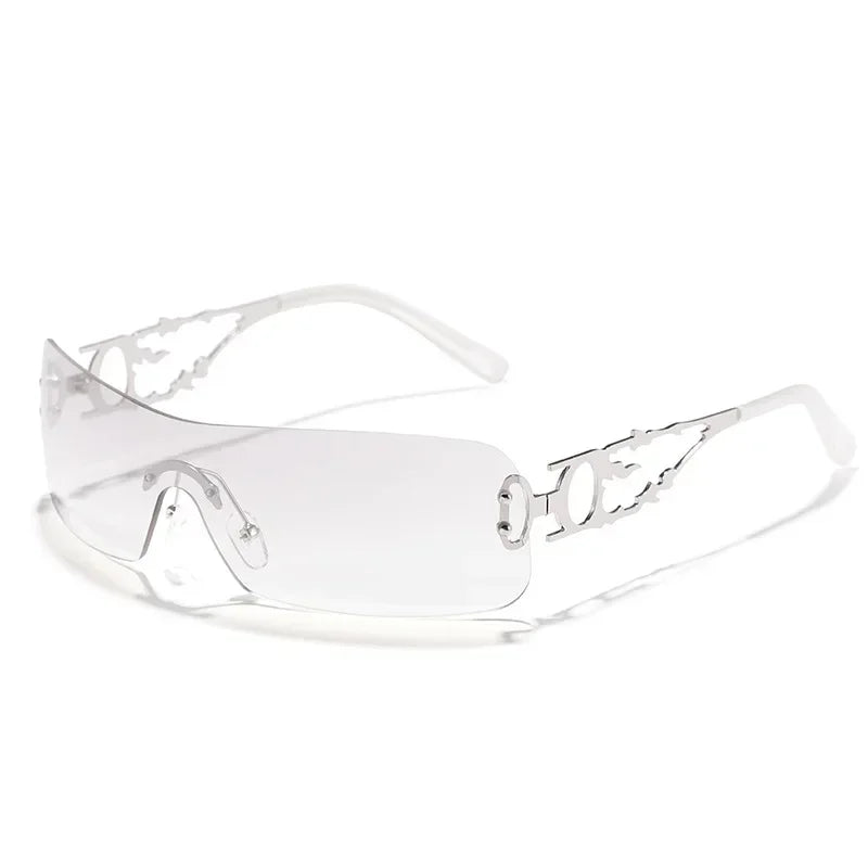 Lovely Rimless Square Sunglasses