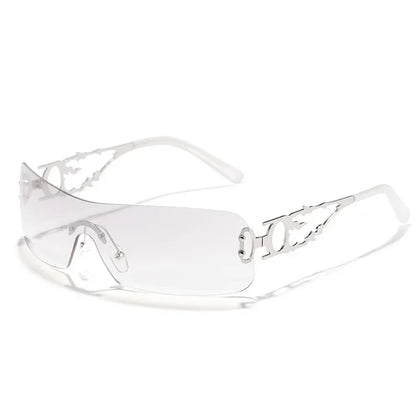 Lovely Rimless Square Sunglasses