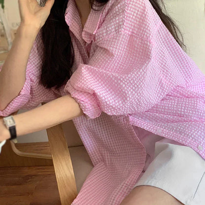 Korean Long Sleeves Loose Shirt