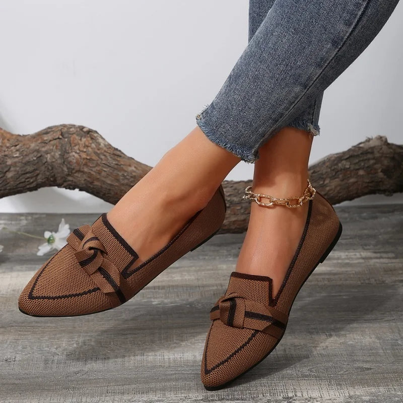 Loafers Ballet Flats Pointed Toe Barefoot Butterfly Shoes