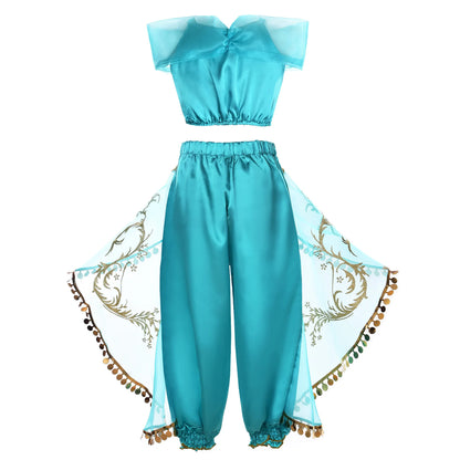 Aladding and the Magic Lamp Jasmine Fairy Costume Cosplay Dress