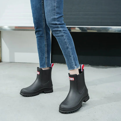 Short Rain Pvc Non-Slip Waterproof Boots