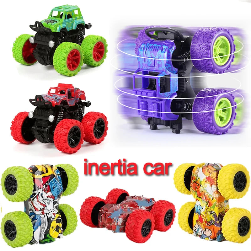 Car Four-wheel Drive Off-road Vehicle Stunt Dump Cars Double-Side Toy