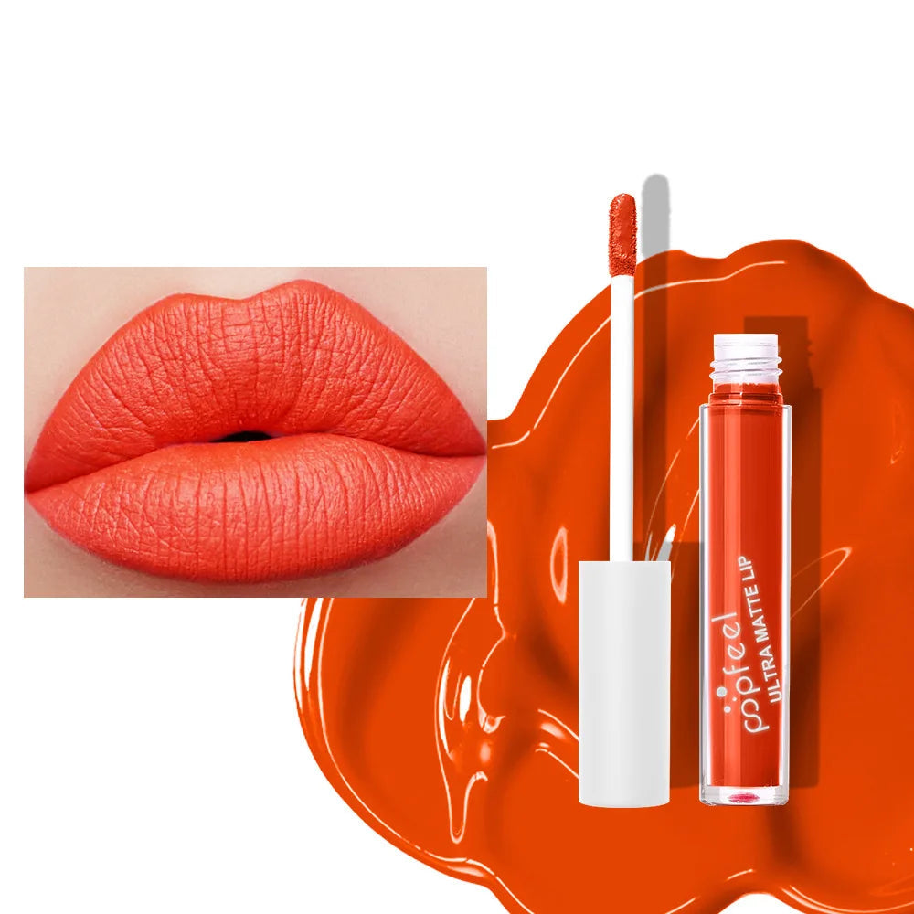 Punk Matte Black Liquid Lipstick Waterproof Makeup