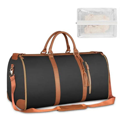 PU Leather Duffel Travel Bag