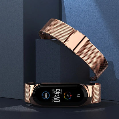 Strap for Xiaomi Mi Band 6 5 4 3 Metal Milanese Bracelet