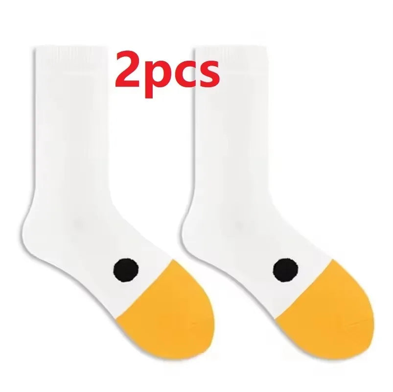 Funny Crazy Goose Head Sport Cotton Creative Happy Animal Casual Socks