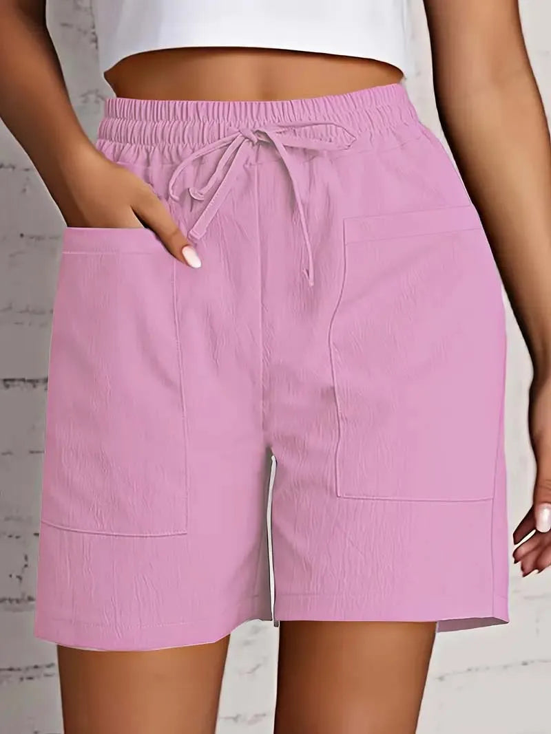 High Waist 4 Inch Loose Fit Casual Shorts