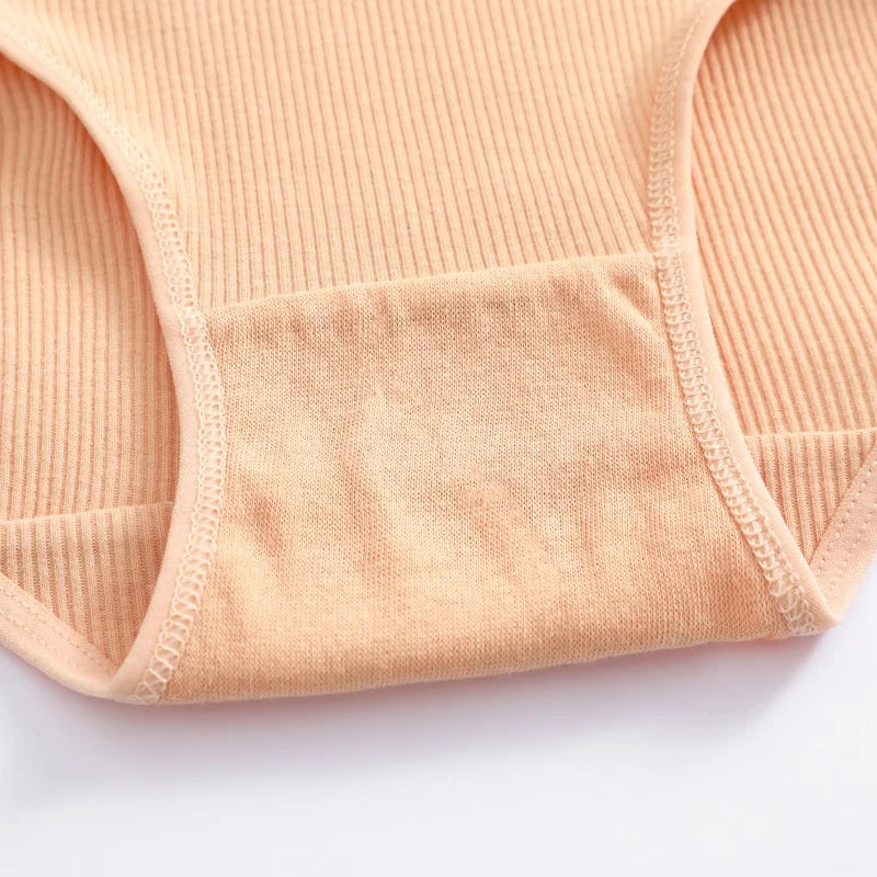 Seamless Cotton Briefs Plus Size Panties Low Waist Soft Lingerie S-XXL