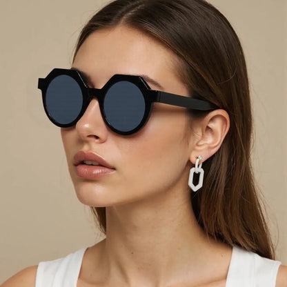 Retro Frame Blue Light Blocking UV400 Sun Glasses