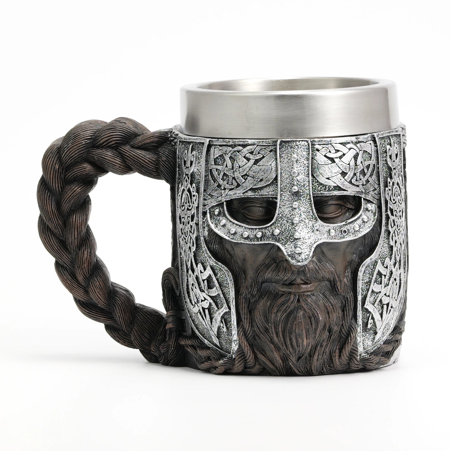 Viking Stainless Steel Nordic Barrel Dragon Boat Beer Mug