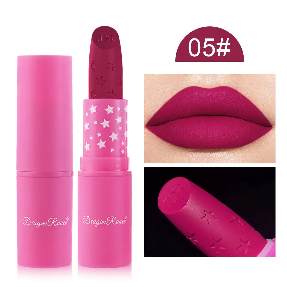 9 Colors Waterproof Rose Red Velvet Matte Lipstick
