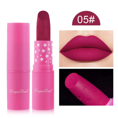 9 Colors Waterproof Rose Red Velvet Matte Lipstick