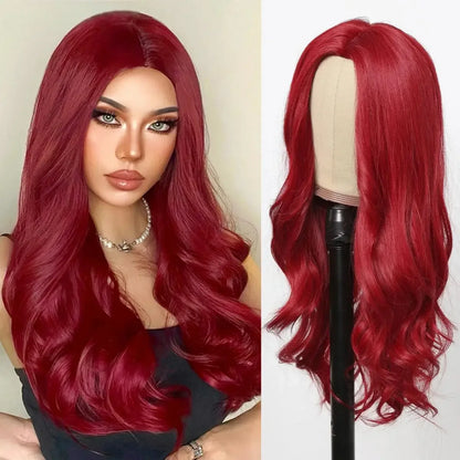 black synthetic curly wig