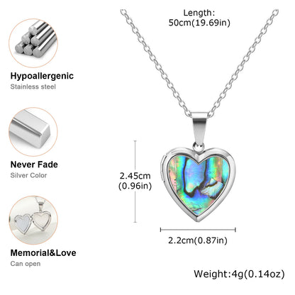 Photo Frame Glossy Stainless Steel Necklaces