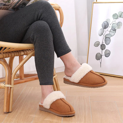 Crestar Winter Home Warm Comfortable Fur Slippers
