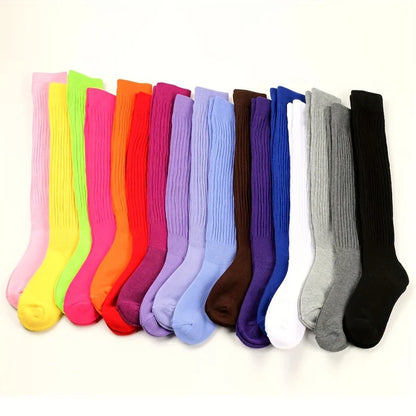 Thick Thermal Knee High Calf Cute Long Loose Slouch  Socks