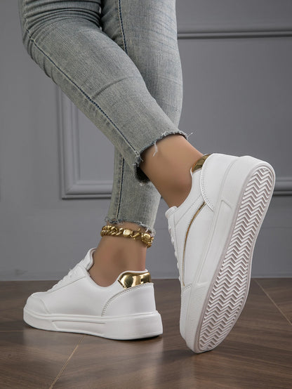 DANA   Casual Leather Platform Sneakers