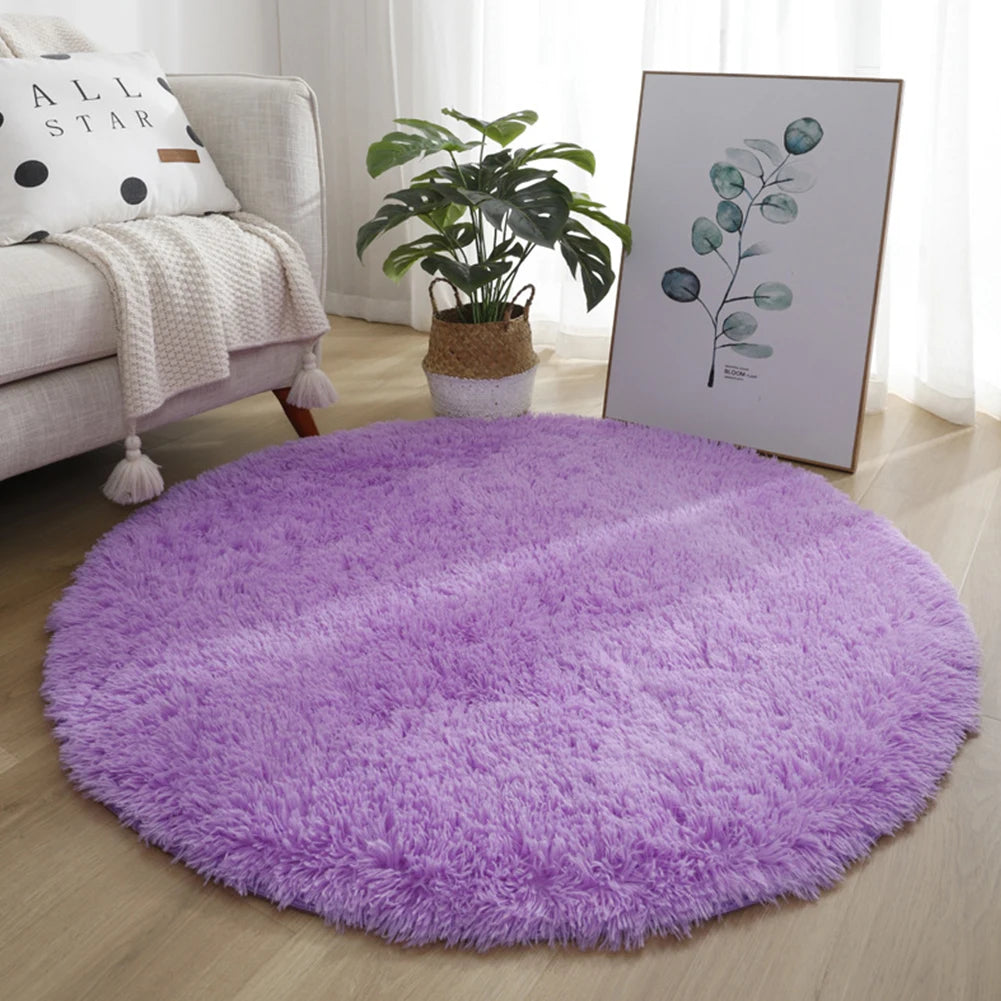 1pc home Rugs Large Shaggy Rug Round Mat