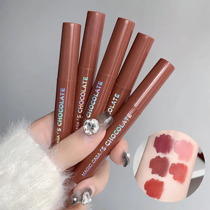 Chocolate five lip glaze set Mist matte lipstick