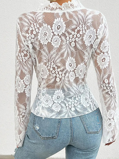 Flare Long Sleeve Vintage Shirts