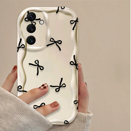 Black Bowknot Heart Case for Samsung Galaxy