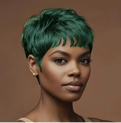 Short black Pixie cut wig