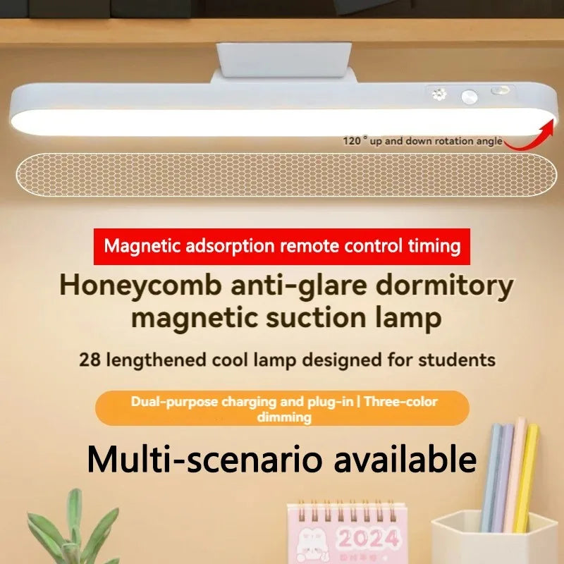 Magnetic LED Desk Lamp USB Rechargeable Clamp Light