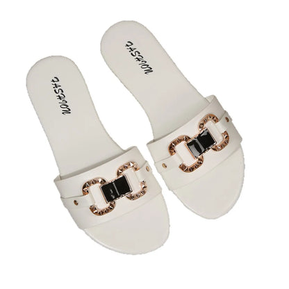 Large-Size Comfortable Flat Slip-On Slippers