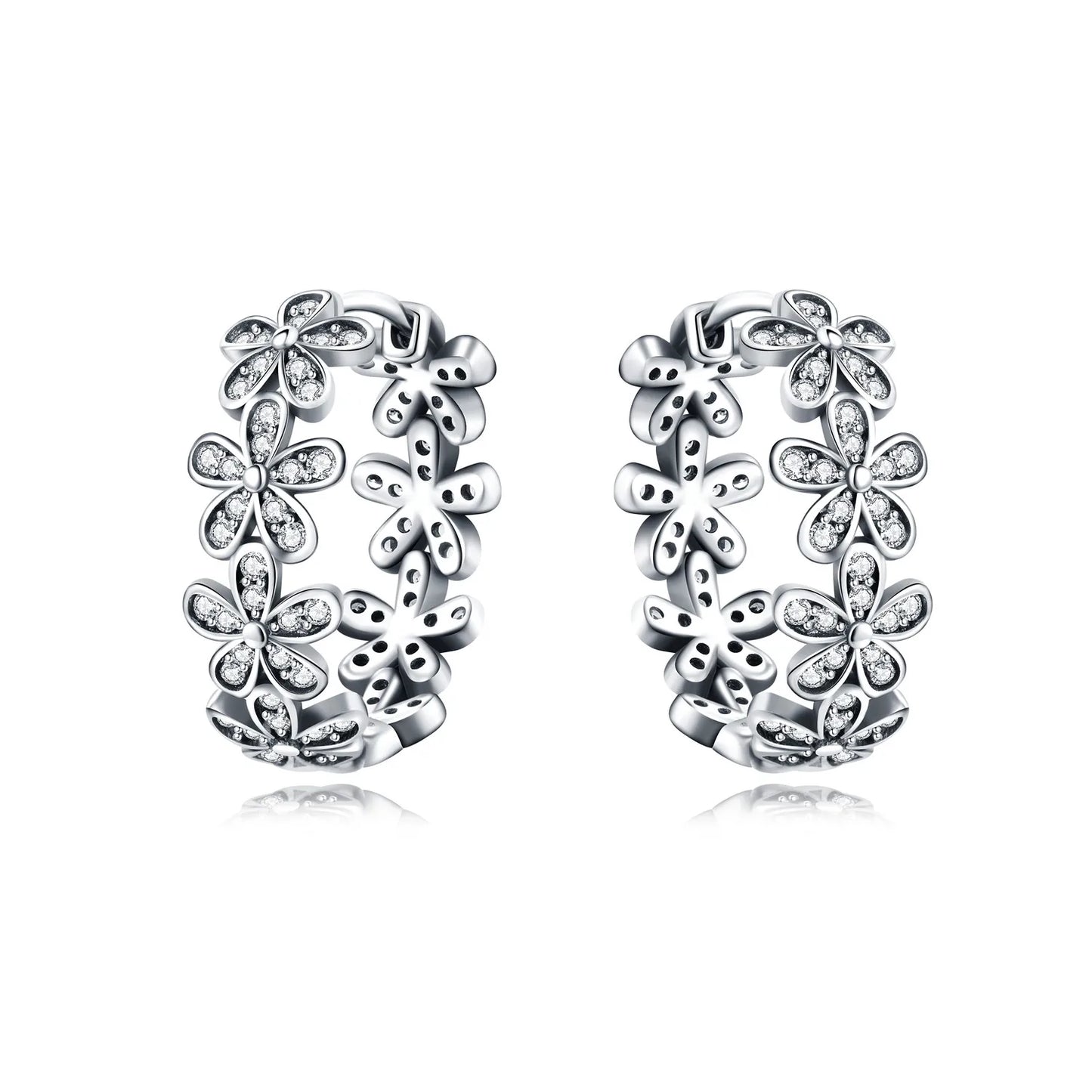 925 Sterling Silver Simple Gold U-shaped Earrings