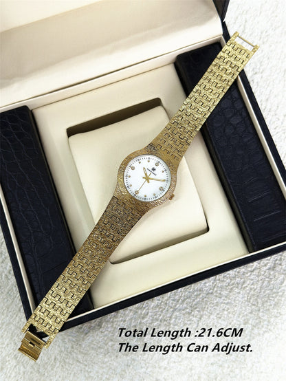 Gold Bracelet Light Luxury Waterproof Quartz Chain Watches