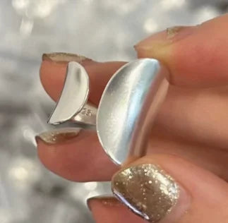 925 Sterling Silver Geometric Wide Sparkling Ring