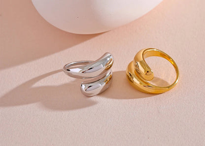 DANA 18K PVD Sleek Metal Ring