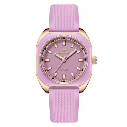 DANA Elegant Polygon Quartz Silicone Watch