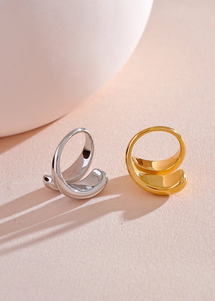 DANA 18K PVD Sleek Metal Ring