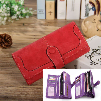Long Wallet PU Leather Large Capacity Blocking Clutch