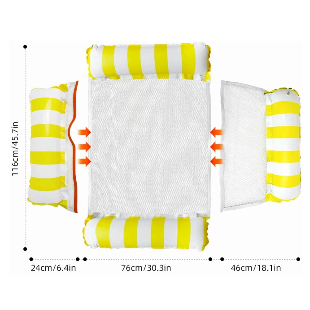 Inflatable Foldable Floating Row Swimming PoolMat