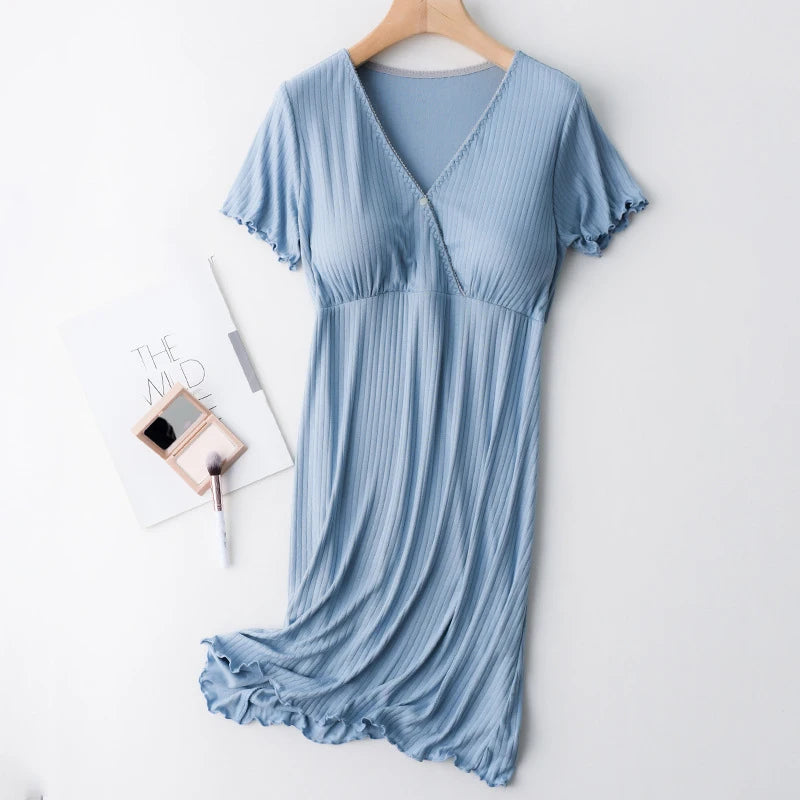 Maternity Breastfeeding Nightgowns Sleepwear Pregnancy Pajamas